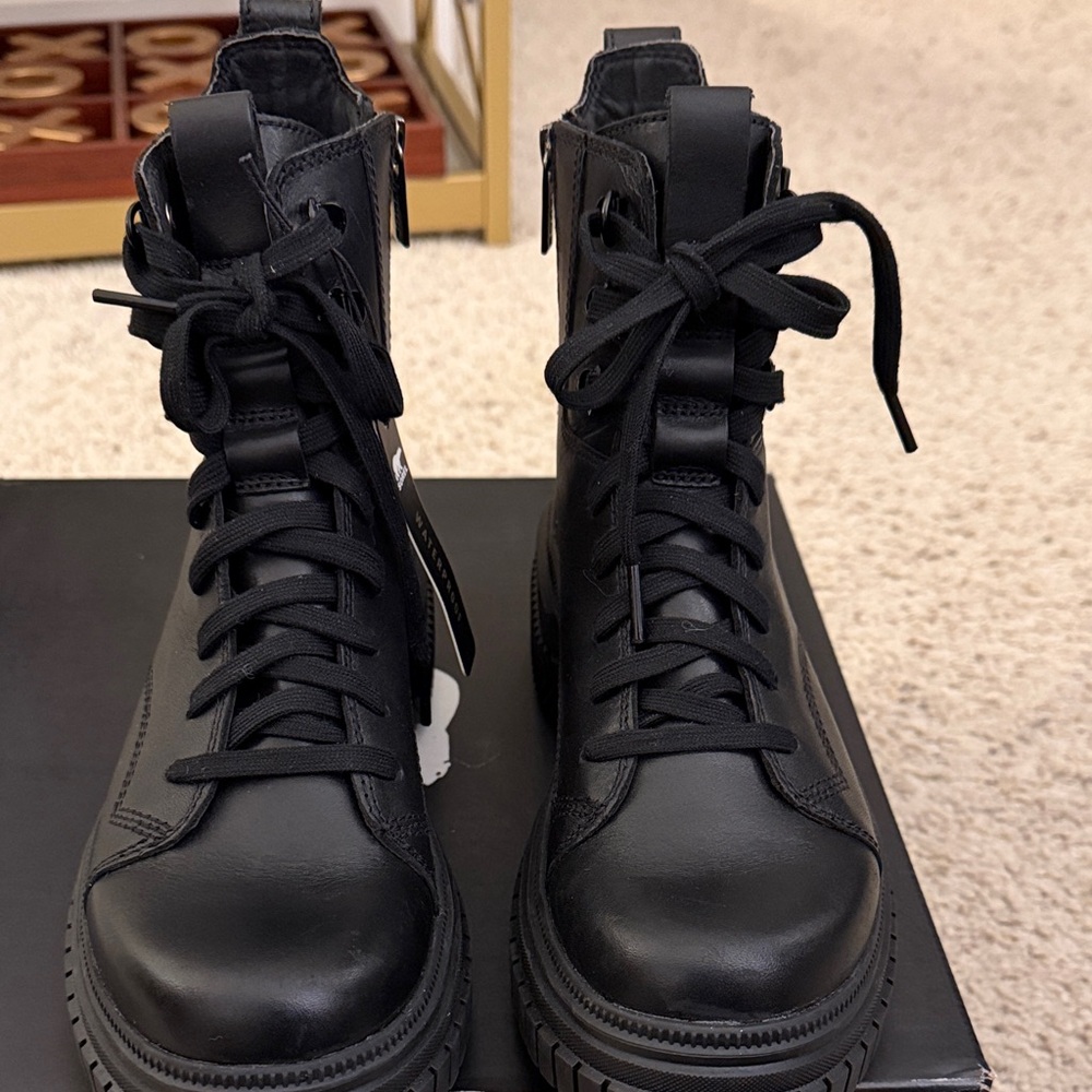 Sorel Black Combat Boots - Picture 3 of 5